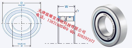 GMNFK6304-2RS單向軸承圖紙
