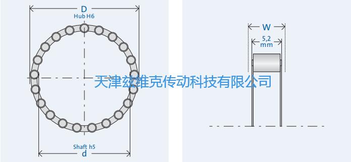 GMNRL463-4單向軸承圖紙