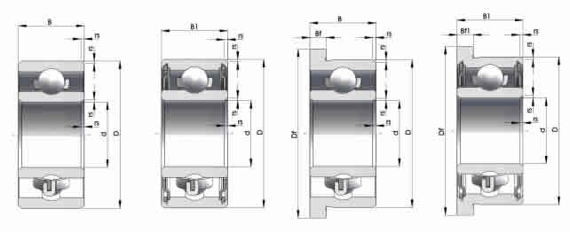 德國HQW深溝球軸承6703圖紙