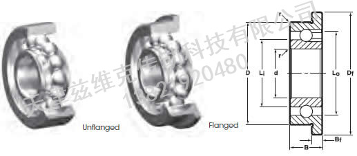 NHBB SSRI-418F 深溝球軸承圖紙